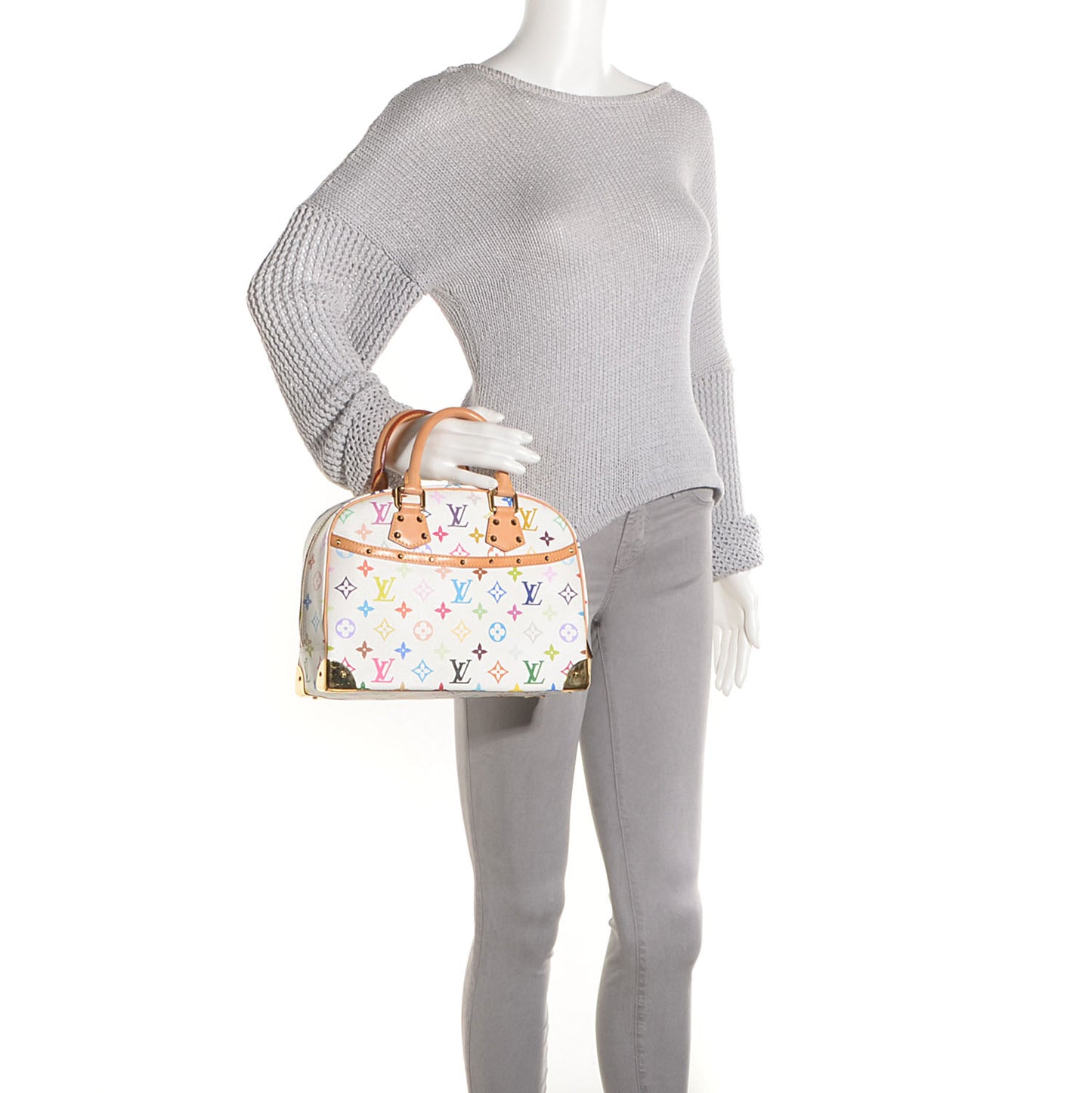 Monogram Multicolor Trouville White