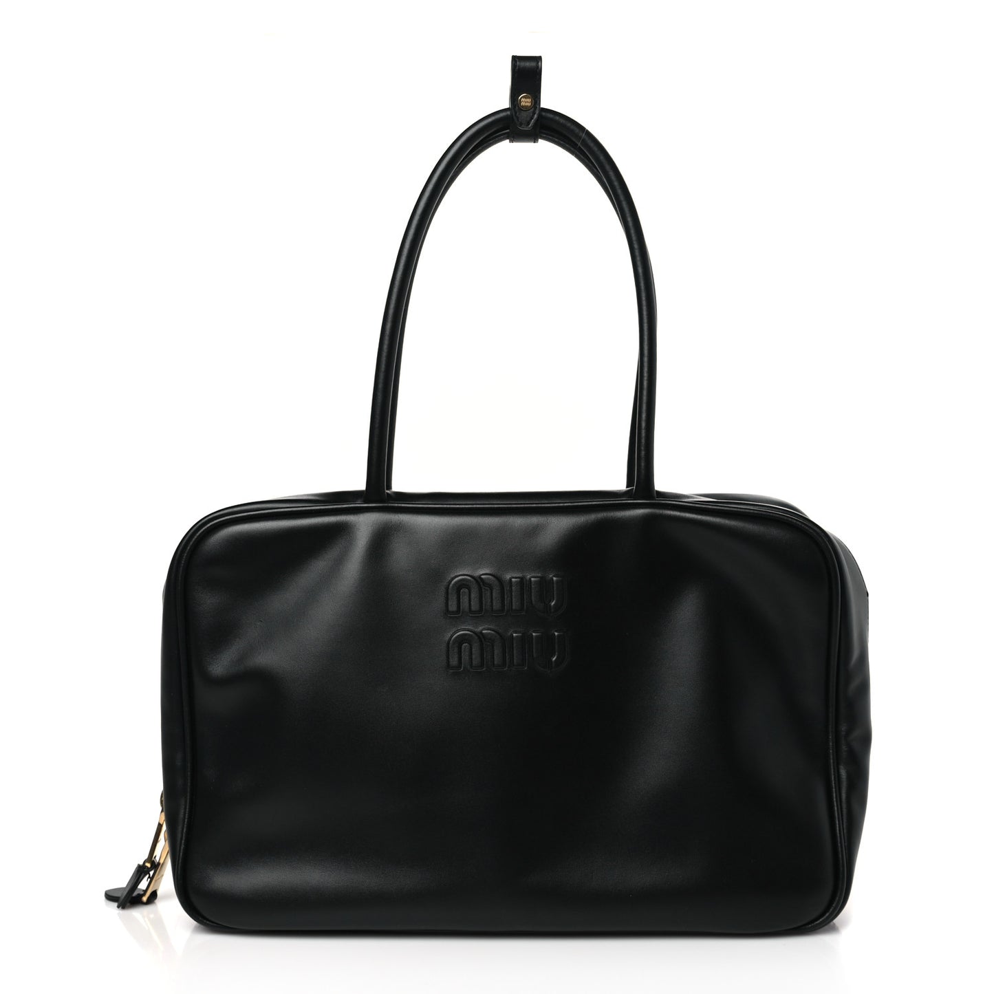 Soft Calf Softy Beau Top Handle Bag Black