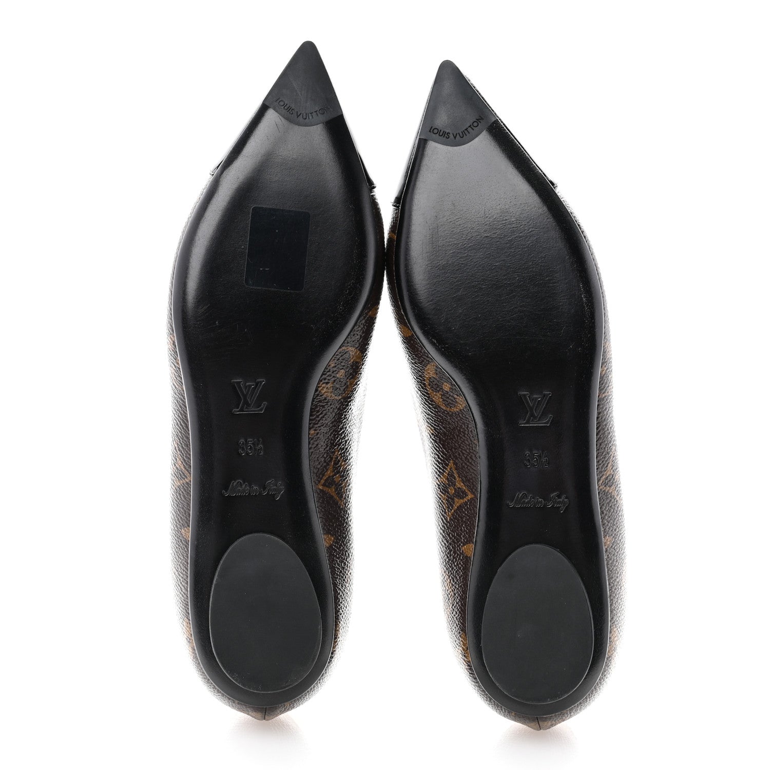 Louis Vuitton Patent Monogram Fetish Ballerina Flats 35.5 5 of 11