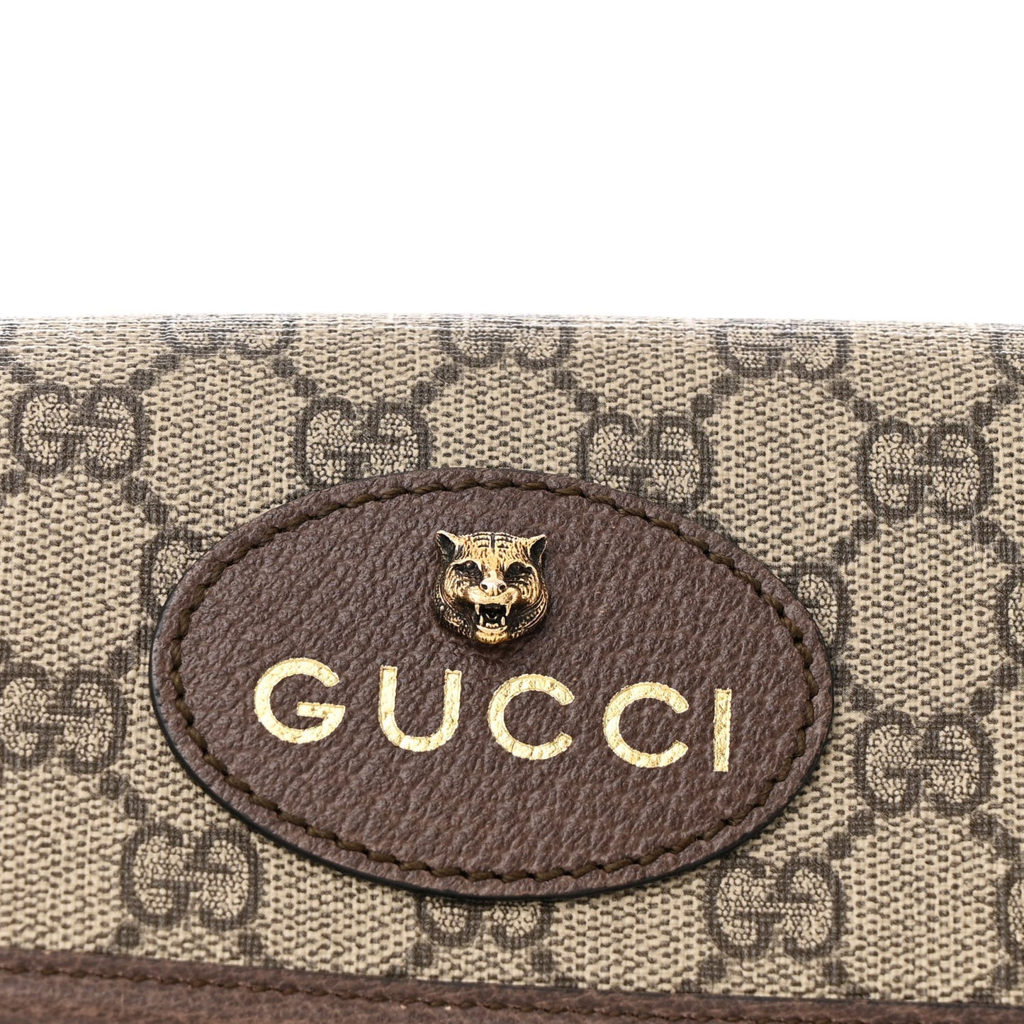 GG Supreme Monogram Neo Vintage Web Belt Bag Brown