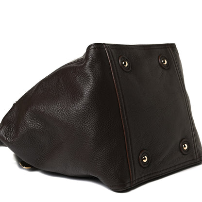 Saint Laurent Calfskin XL Downtown Tote Brown 8 of 19