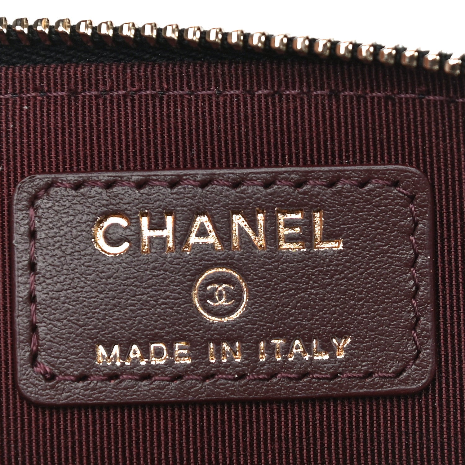 Chanel Caviar Quilted Zip Card Holder Wallet Black 6 of 11