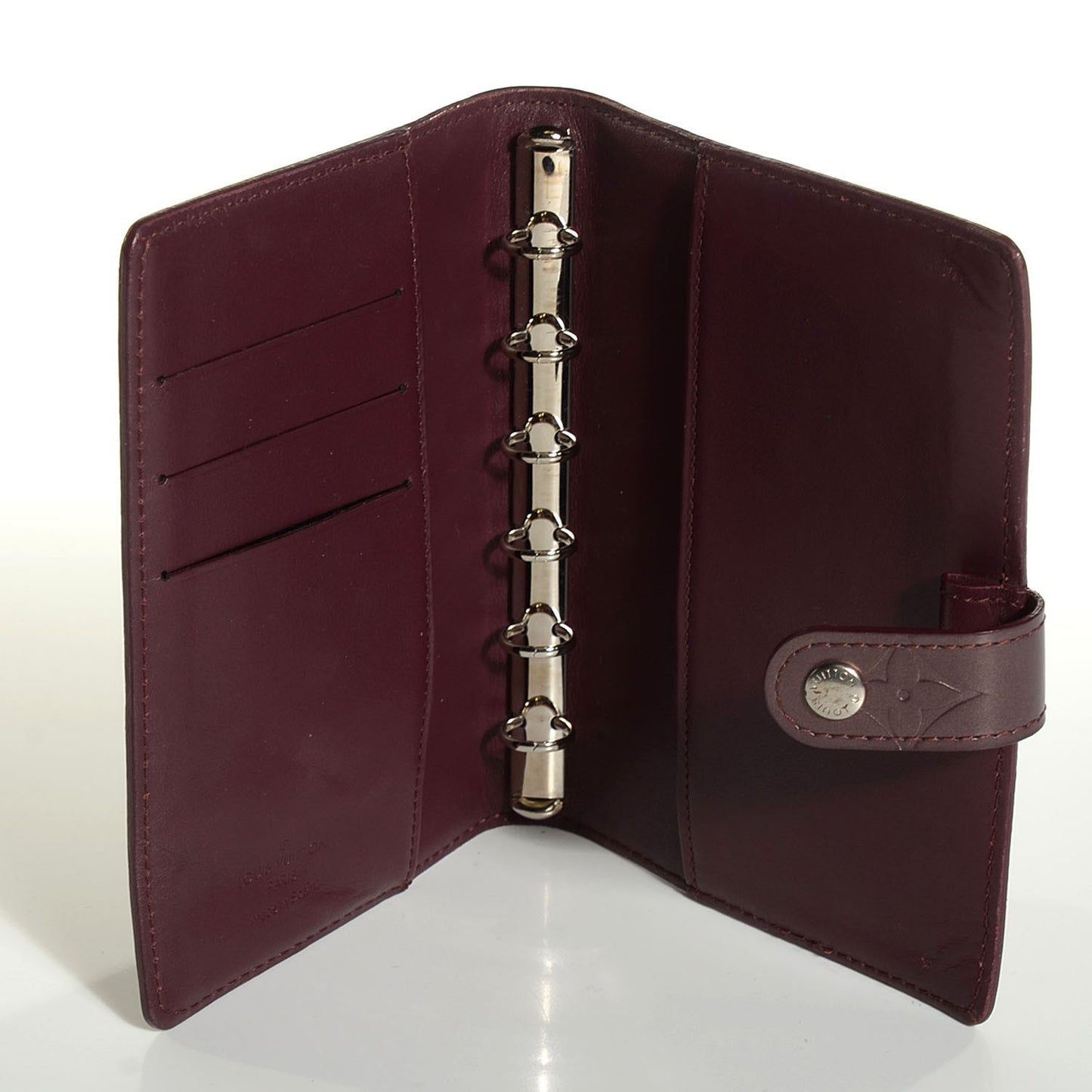 Mat Monogram Small Ring Agenda Cover Violet