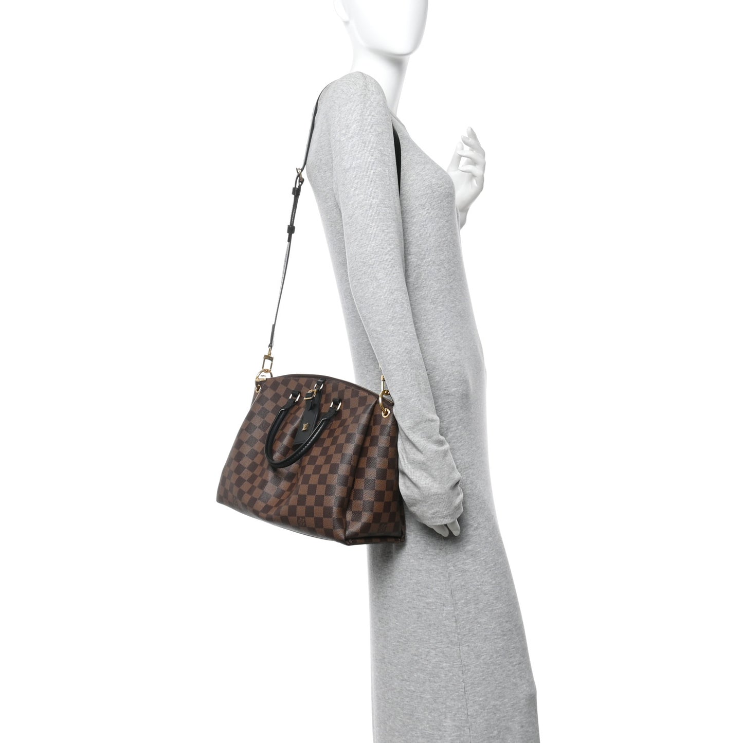 Damier Ebene Odeon Tote MM Black