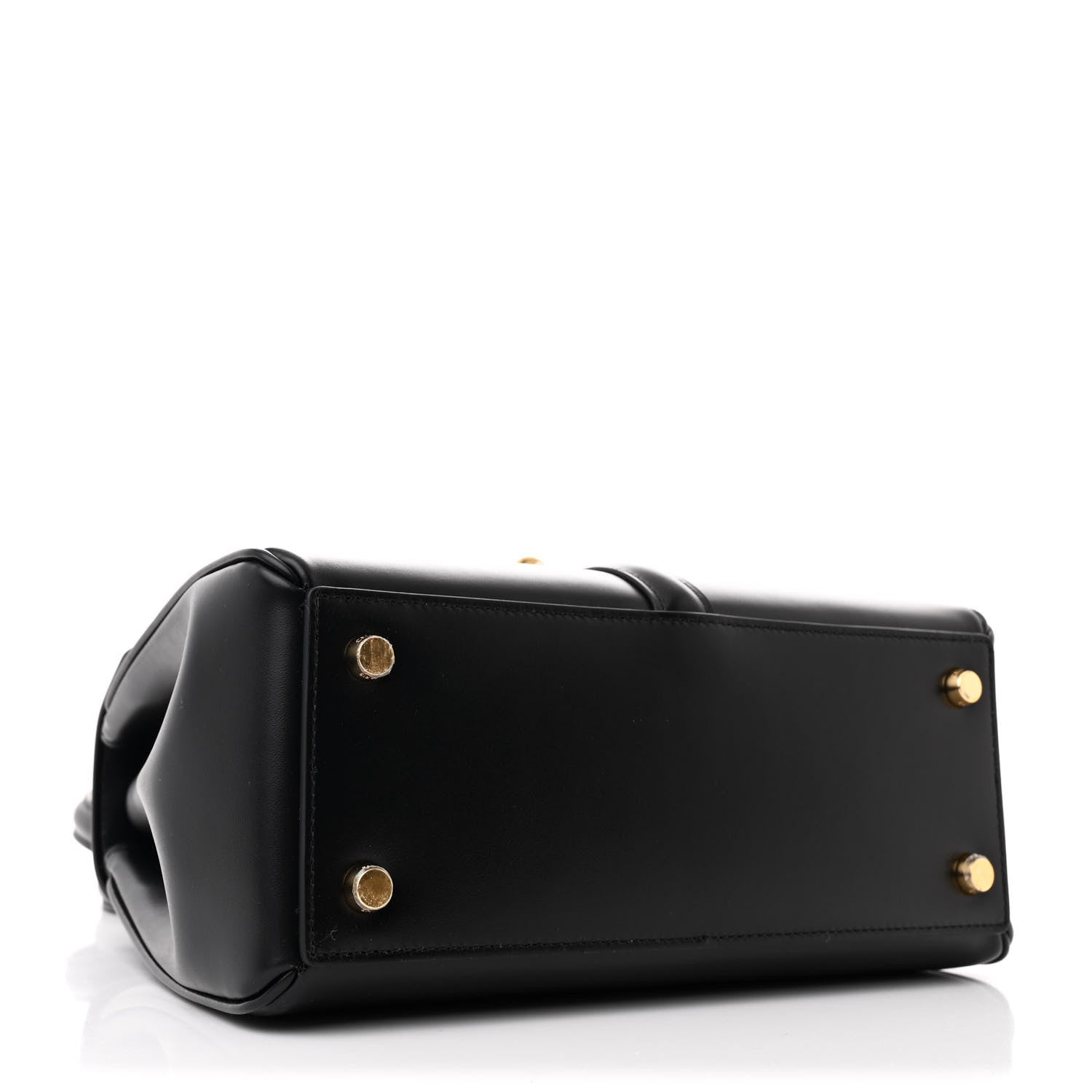 Celine Satinated Calfskin Small 16 Top Handle Bag Black 4 of 11