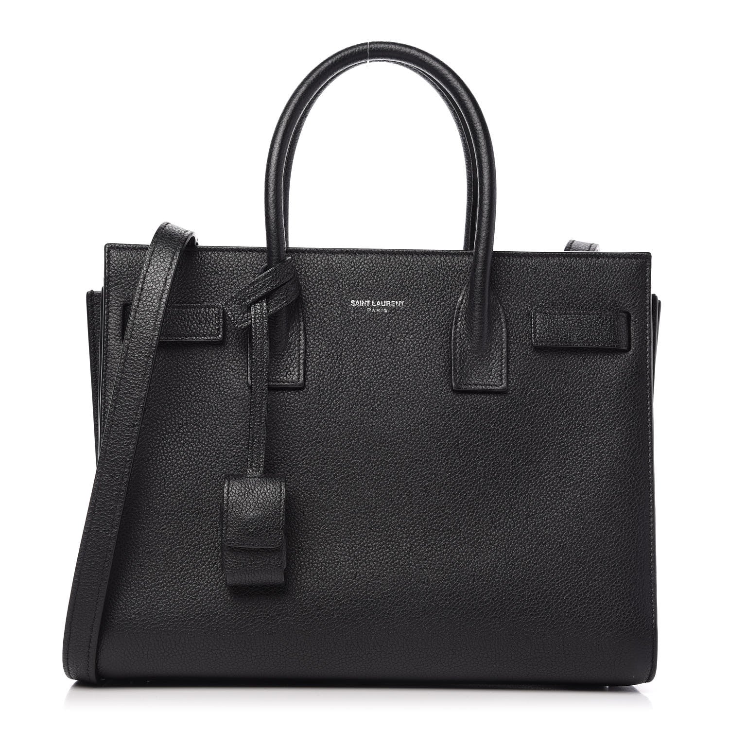Saint Laurent Grained Calfskin Baby Sac De Jour Black 1 of 10