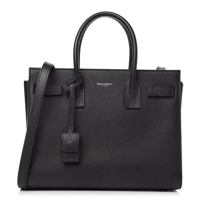 Saint Laurent Grained Calfskin Baby Sac De Jour Black 1 of 10