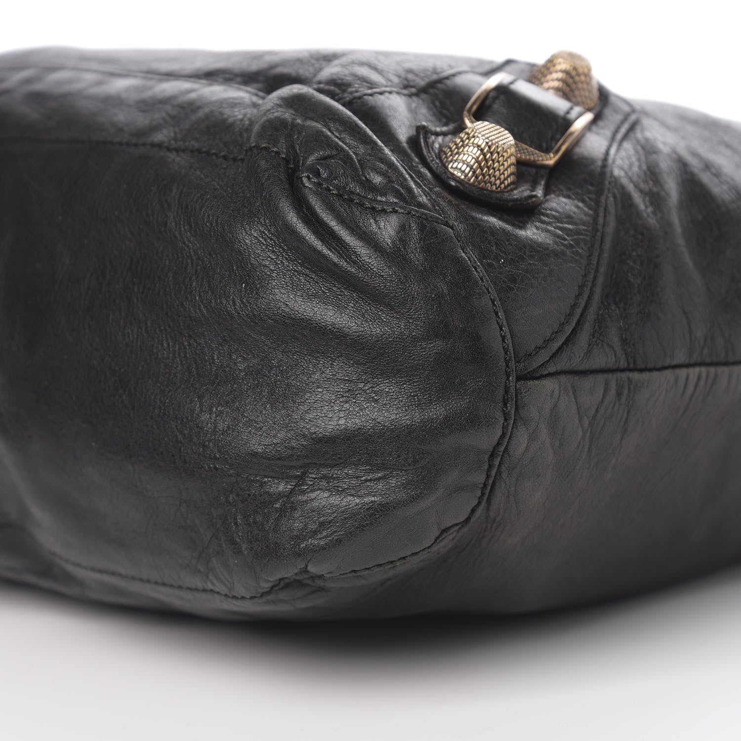 Balenciaga Agneau Giant 12 Yellow Gold Day Hobo Black 12 of 13