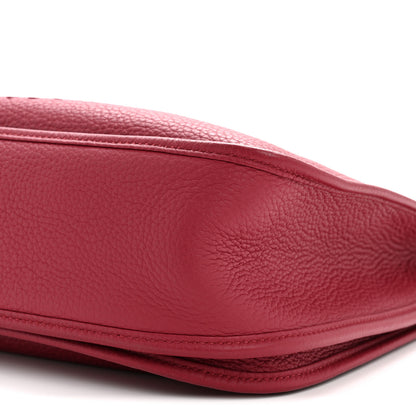 Hermes Taurillon Clemence Evelyne III GM Rouge Garance 10 of 12