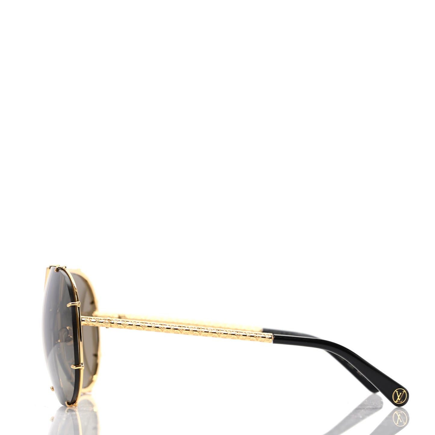 Metal LV Drive Sunglasses Z0897W Black Gold
