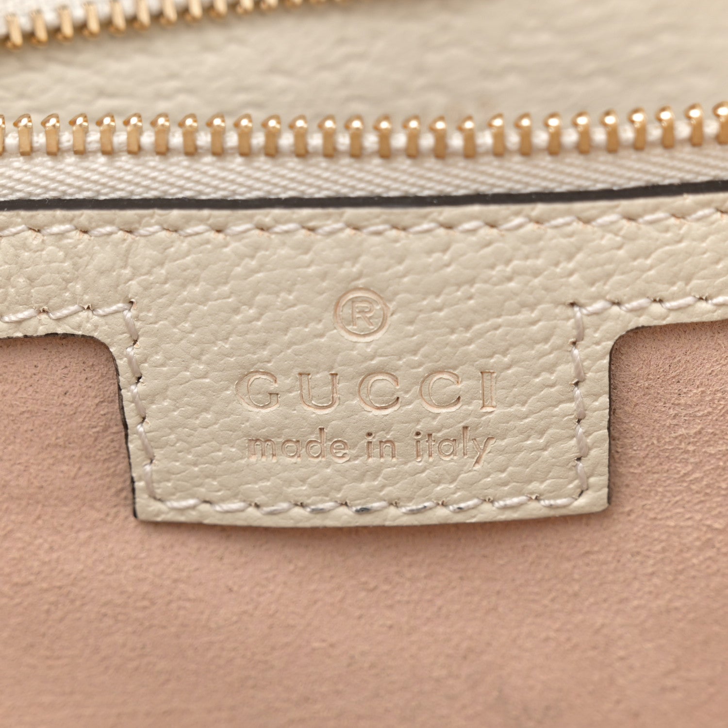 Gucci GG Supreme Monogram Textured Dollar Calfskin Web Medium Ophidia Shopping Tote Beige Ebony Mystic White 6 of 11