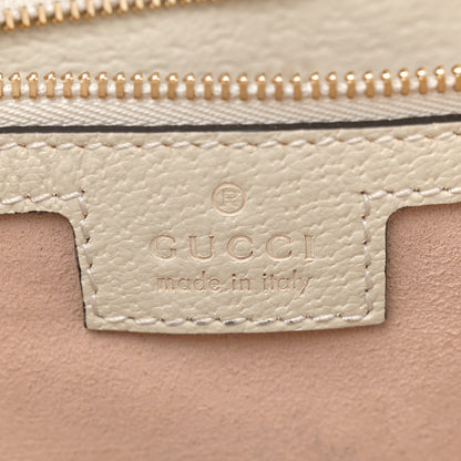 Gucci GG Supreme Monogram Textured Dollar Calfskin Web Medium Ophidia Shopping Tote Beige Ebony Mystic White 6 of 11