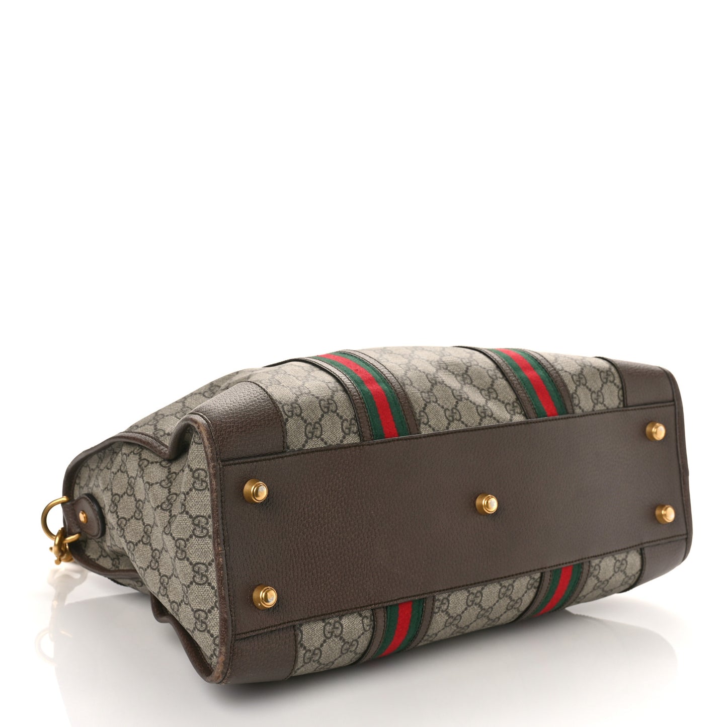 Soft GG Supreme Monogram Web Large Duffle Bag Beige New Acero Crop