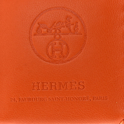Hermes Milo Lambskin Swift Shopping Bag Charm Feu Gold 3 of 5