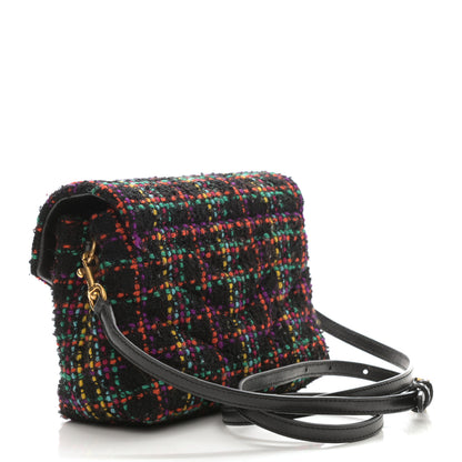 Saint Laurent Tweed Toy Loulou Shoulder Bag Black 3 of 8