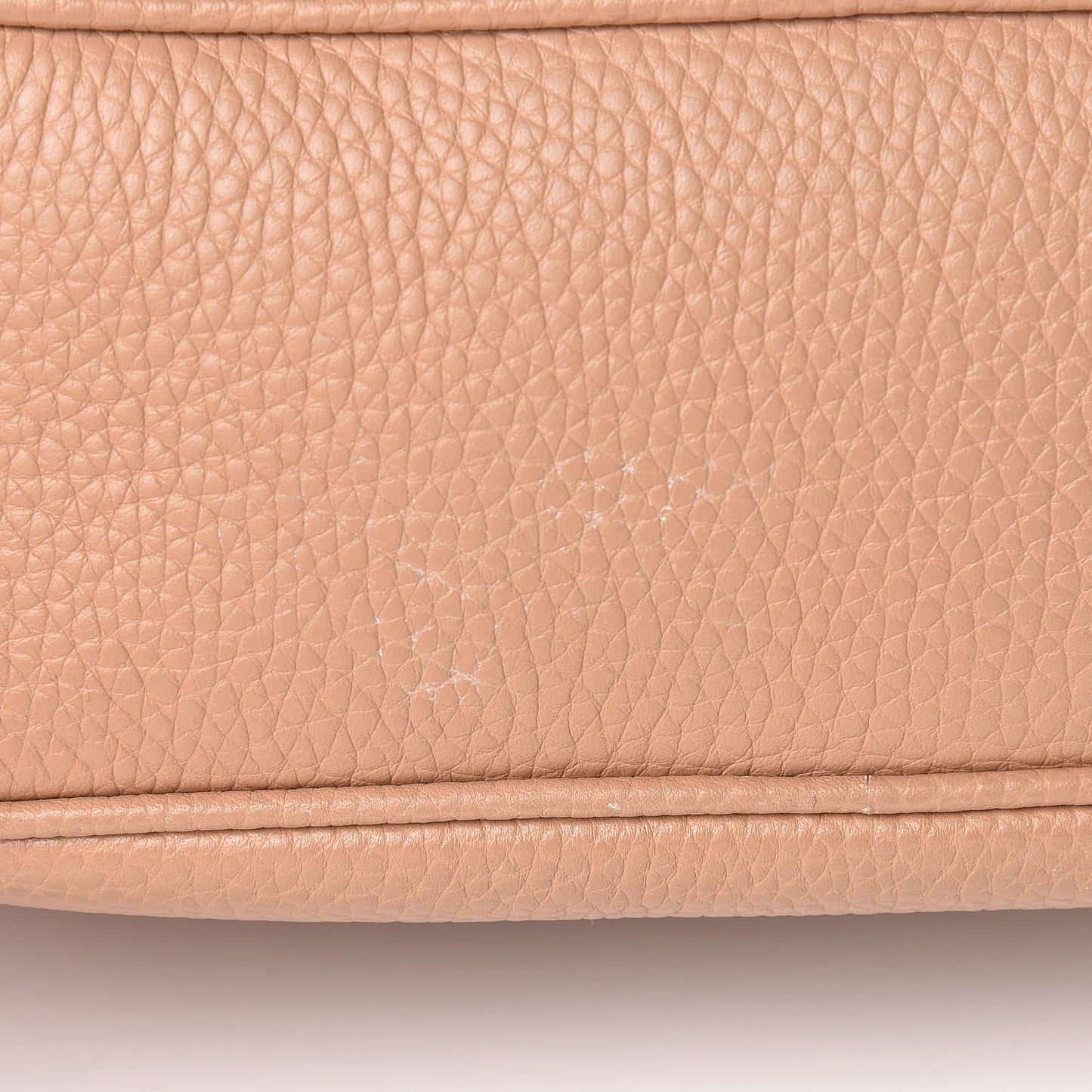 Pebbled Calfskin Small Soho Disco Bag Rose Beige
