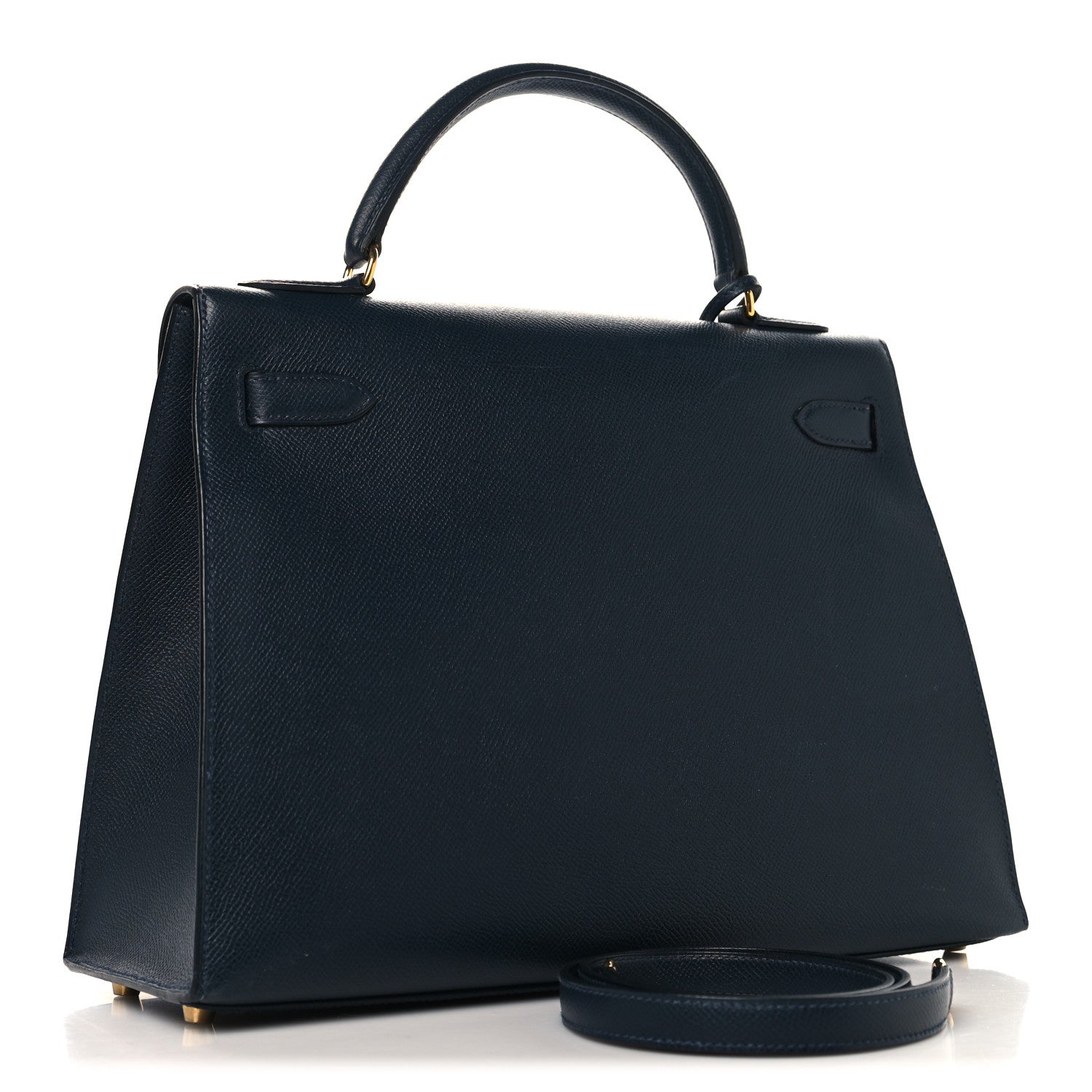 Hermes Courchevel Kelly Sellier 32 Bleu Marine 3 of 13