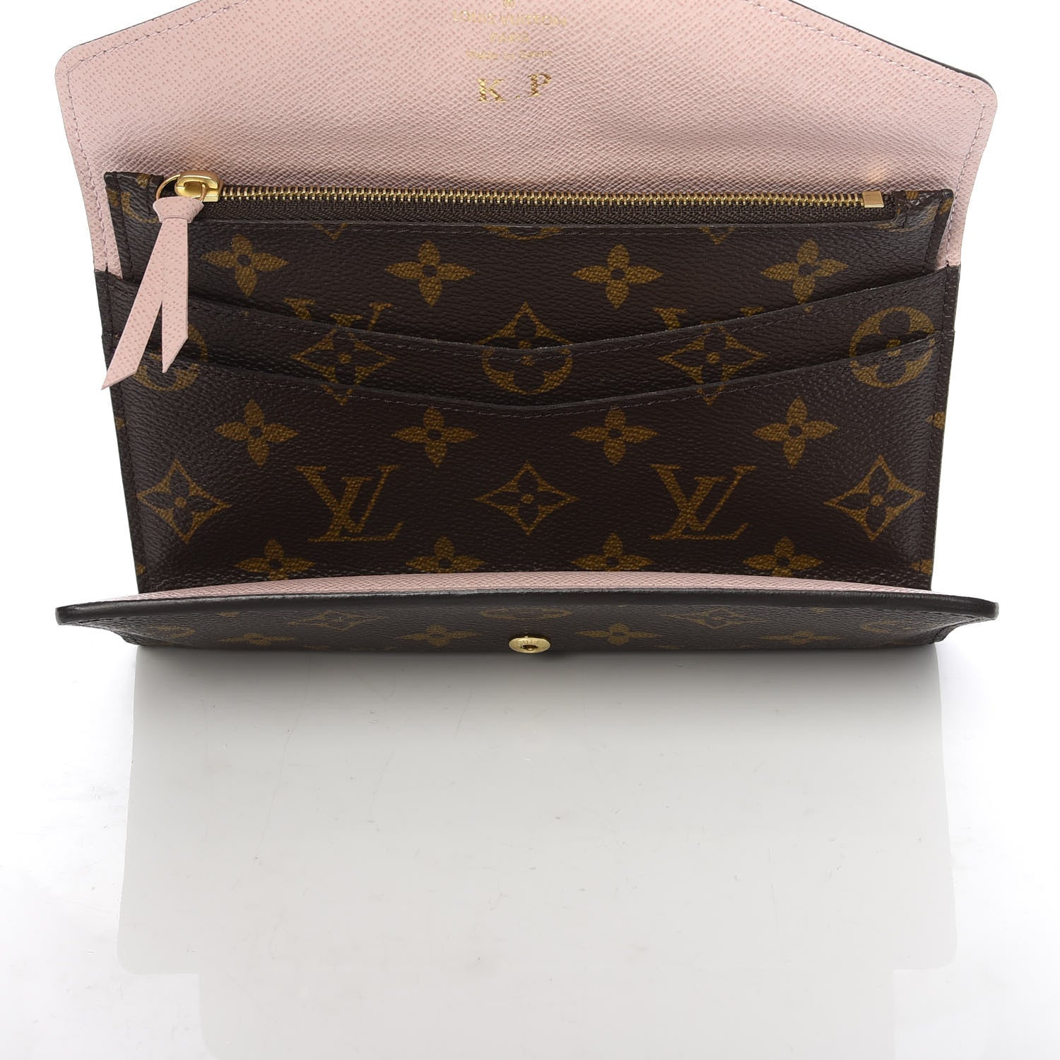 Louis Vuitton Monogram Josephine Wallet Rose Ballerine 6 of 12