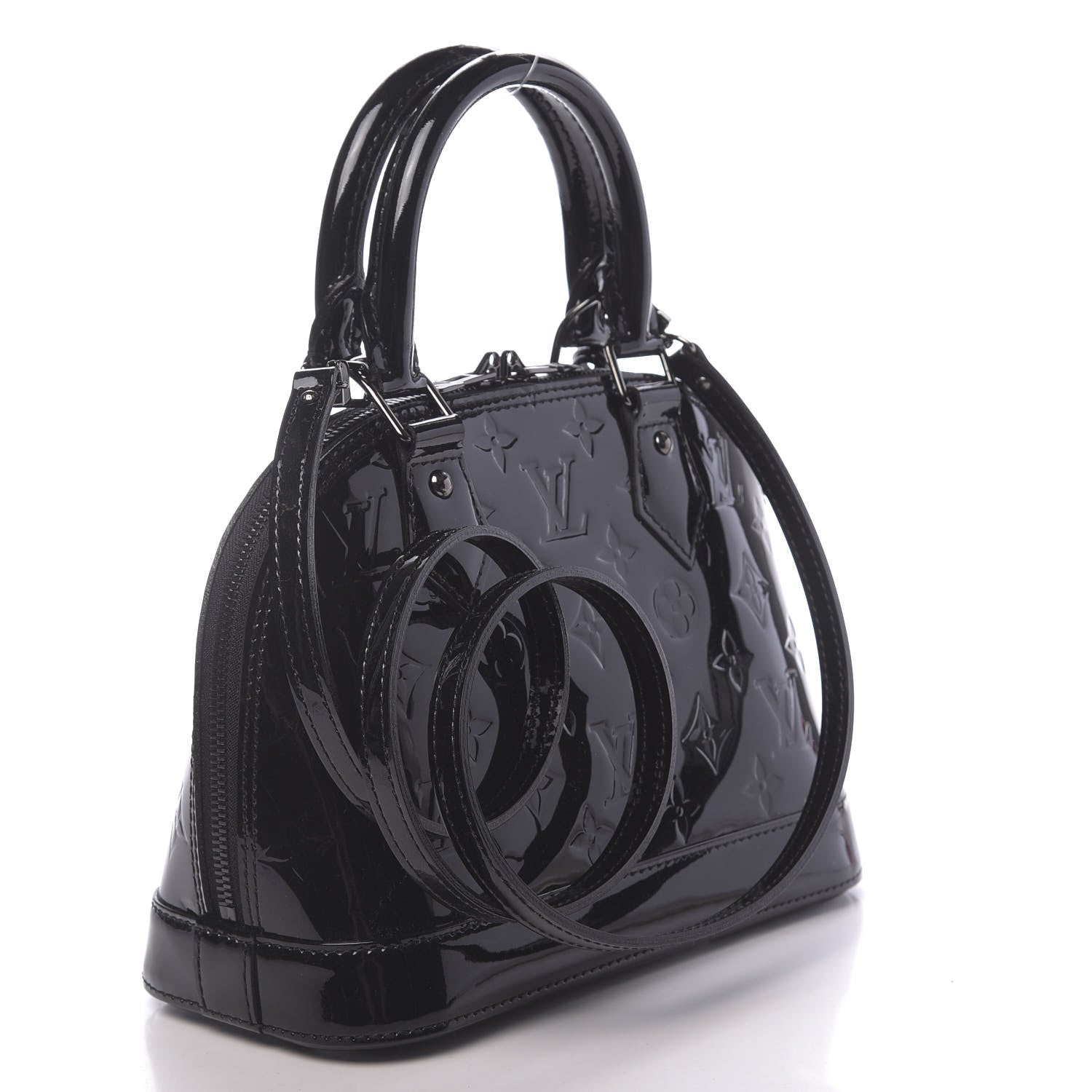 Louis Vuitton Vernis Alma BB Noir Magnetique 3 of 9
