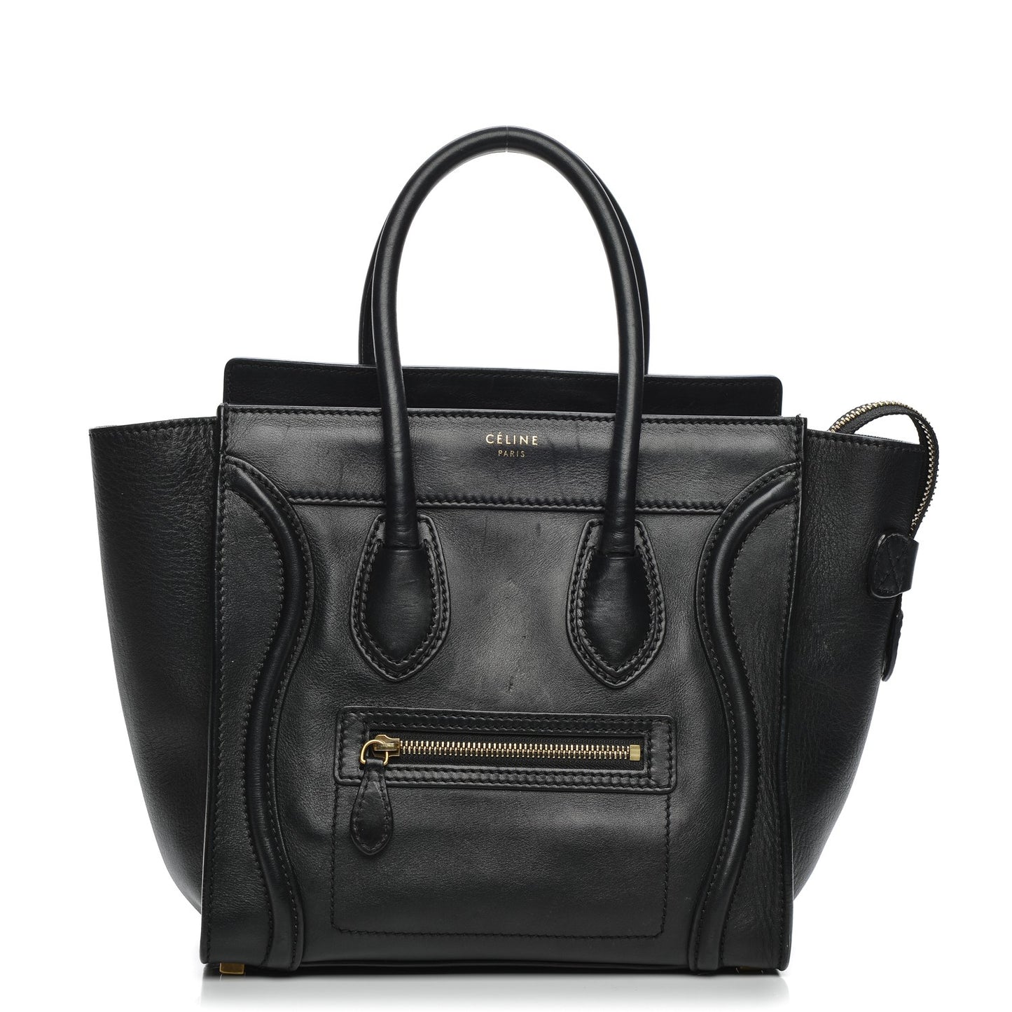 Smooth Calfskin Micro Luggage Black