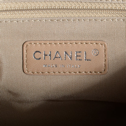 Chanel Caviar Expandable Zip Shoulder Bag Blue 6 of 7