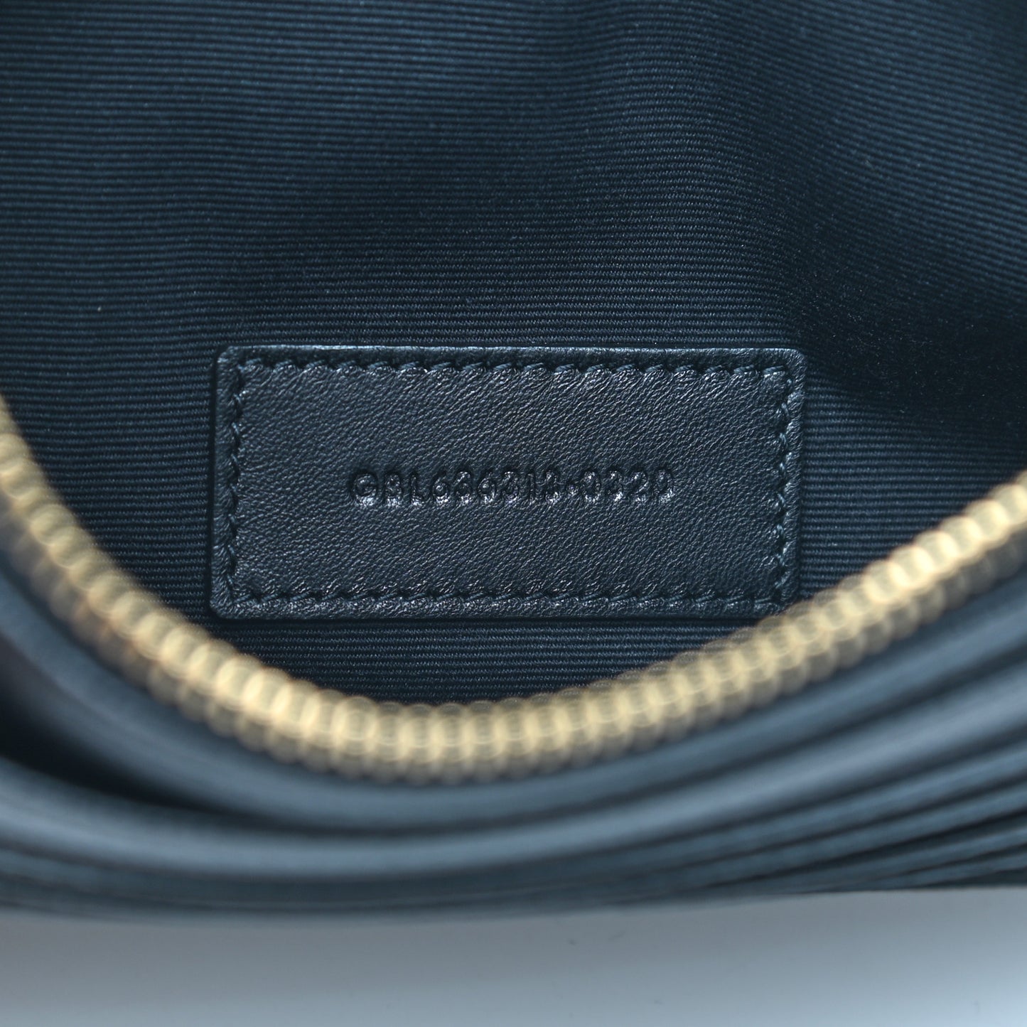 Grain De Poudre Chevron Monogram Large Bill Pouch Black