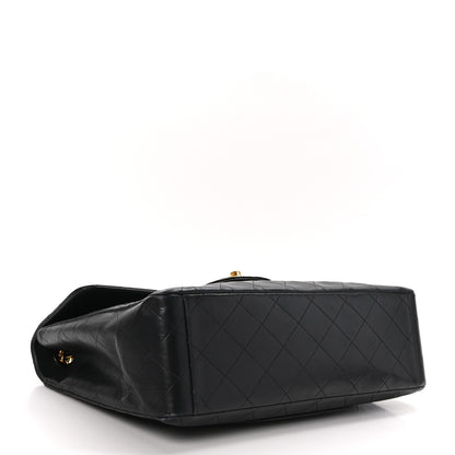 Chanel Lambskin Quilted XL Jumbo Single Flap Black 4 of 11