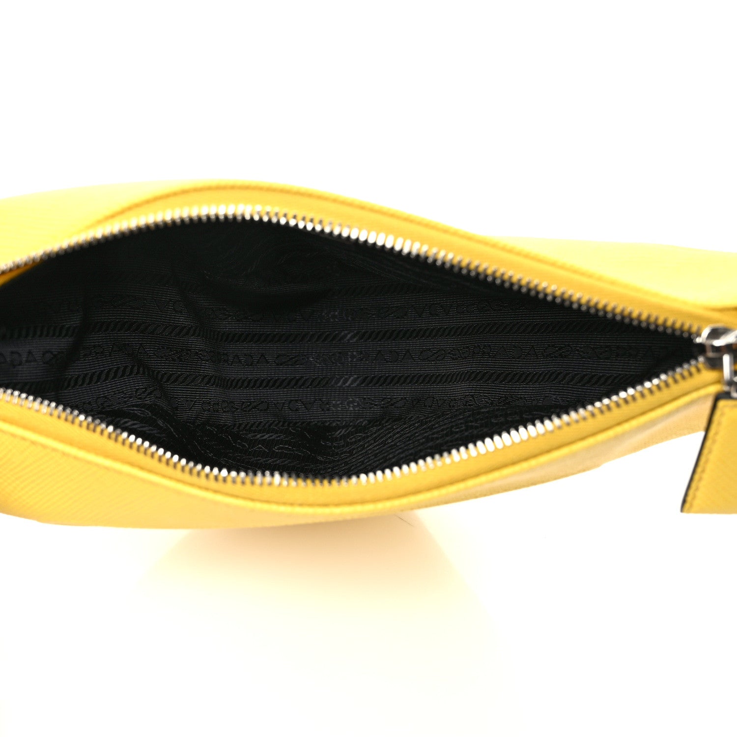 Prada Saffiano Cuir Triangle Wristlet Sole 5 of 8