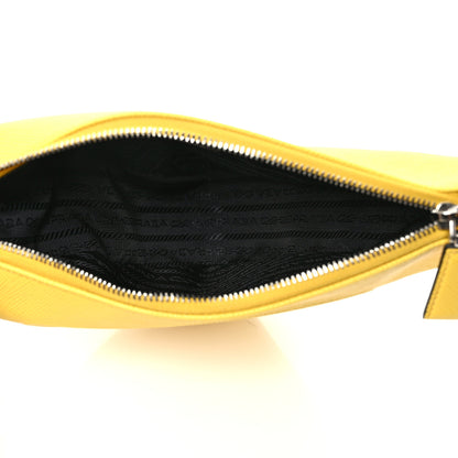 Prada Saffiano Cuir Triangle Wristlet Sole 5 of 8