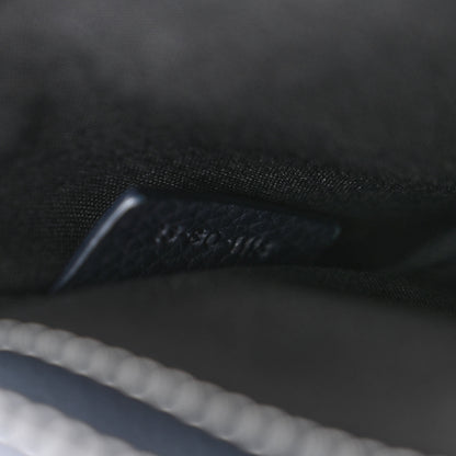 Christian Dior X KAWS Grained Calfskin Saddle Pouch Navy Blue 7 of 11