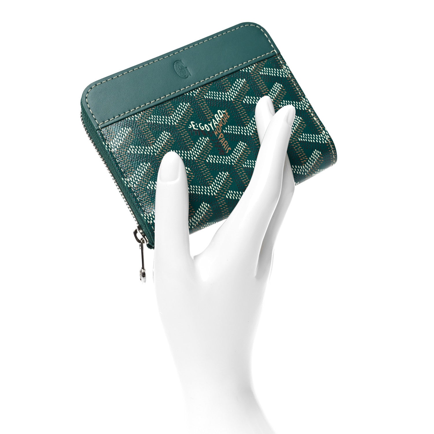 Goyard Goyardine Matignon PM Wallet Green 2 of 8