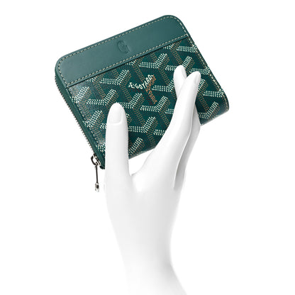 Goyard Goyardine Matignon PM Wallet Green 2 of 8