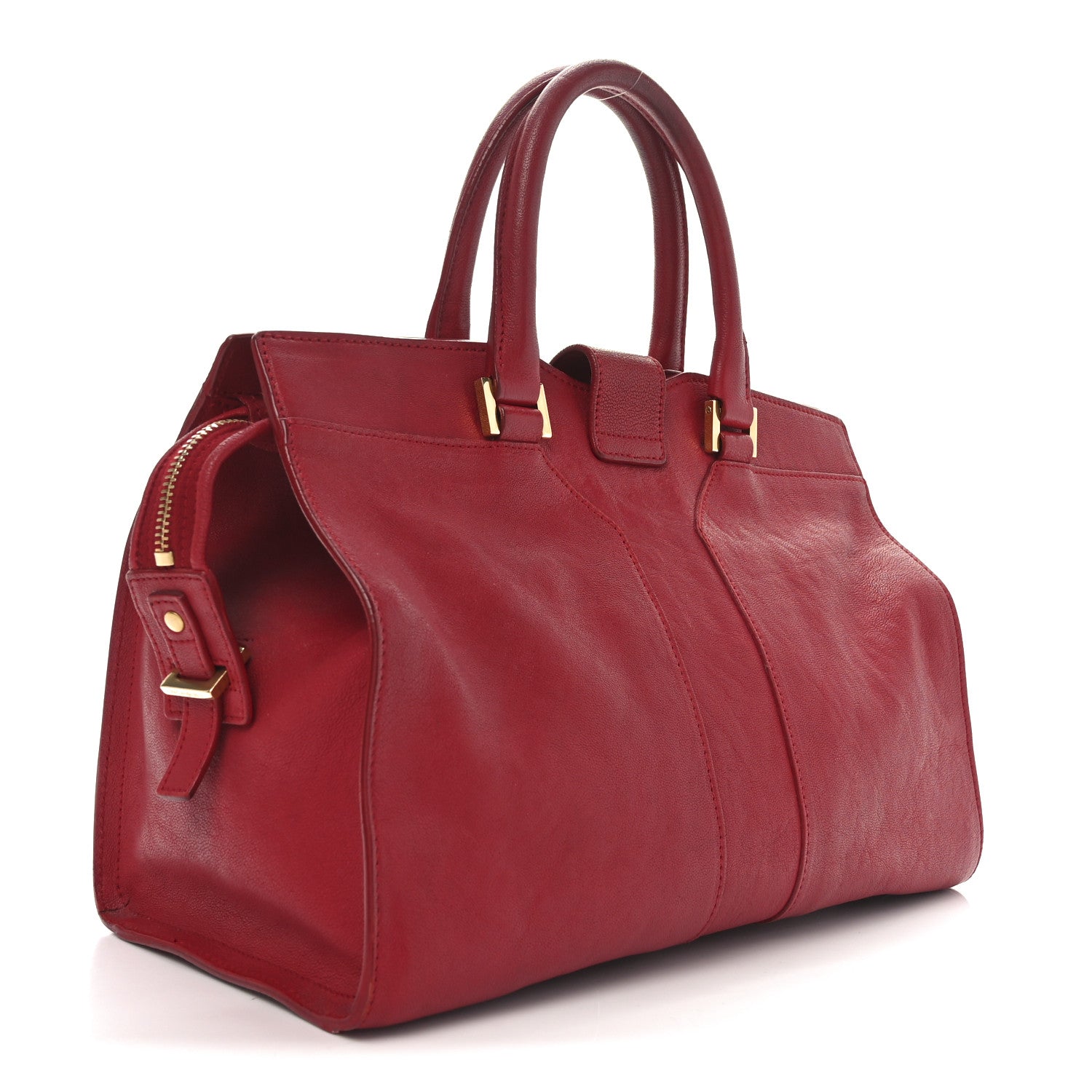 Saint Laurent Sheepskin Small Cabas ChYc Rouge Orient 3 of 10