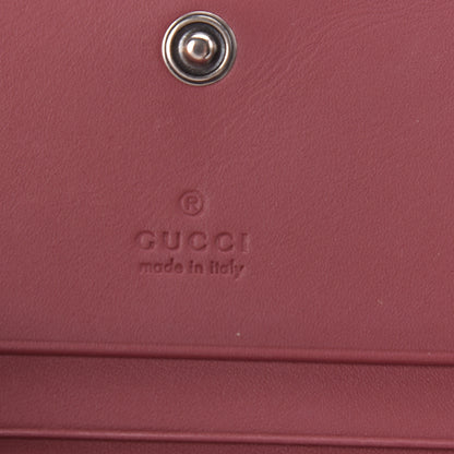 Gucci GG Supreme Monogram Blooms Card Case Beige Multicolor Dry Rose 6 of 7