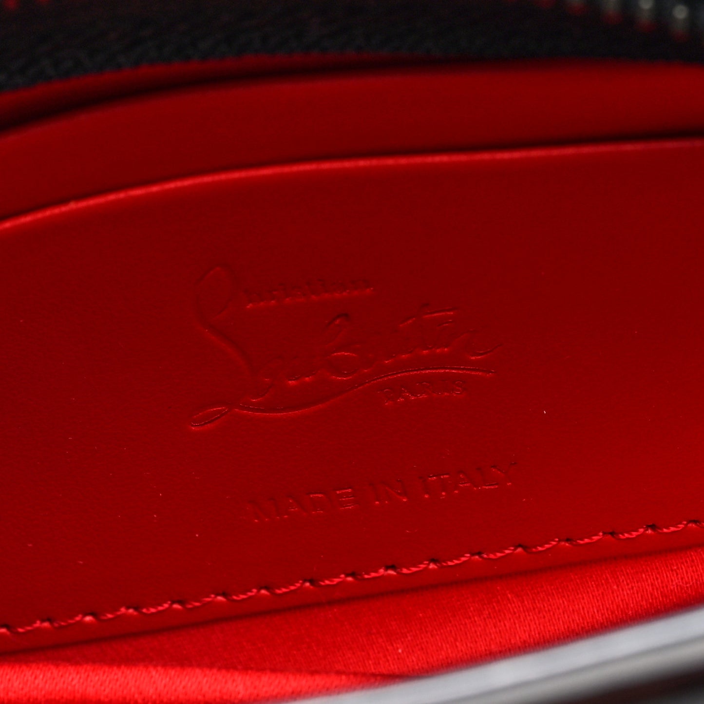 Patent Psychic Loubitwist Clutch Black