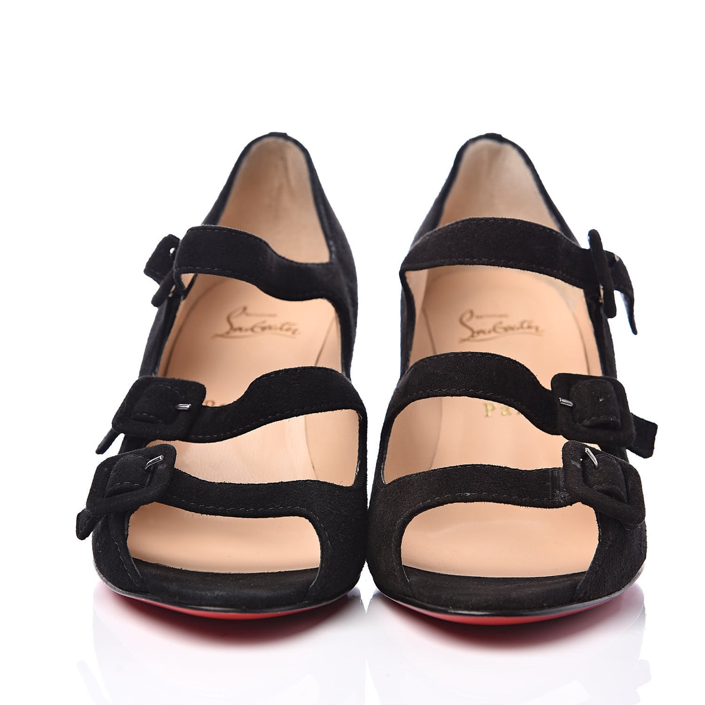 Veau Velours Janice 70 Open Toe Wedges 37 Black