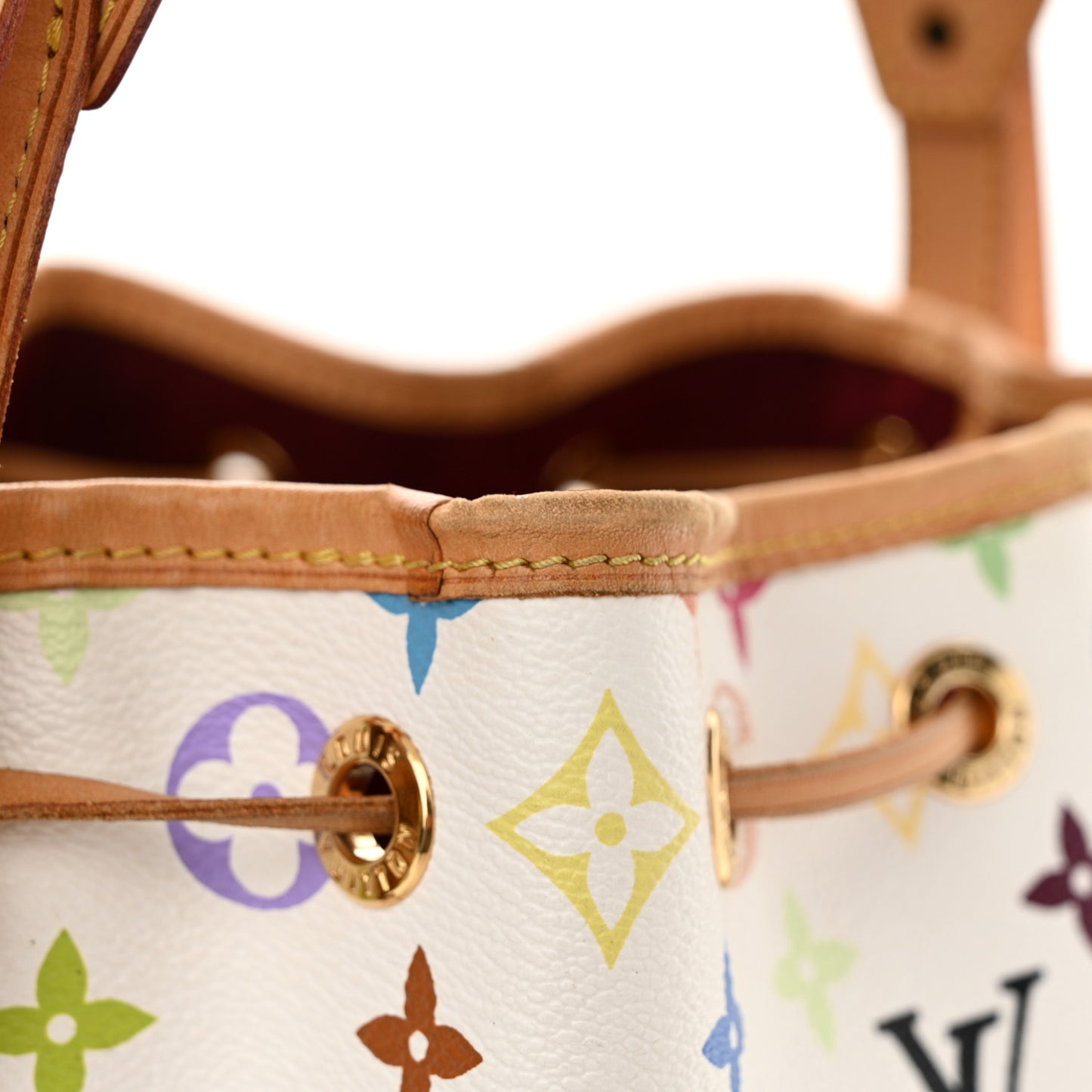 Monogram Multicolor Petit Noe White