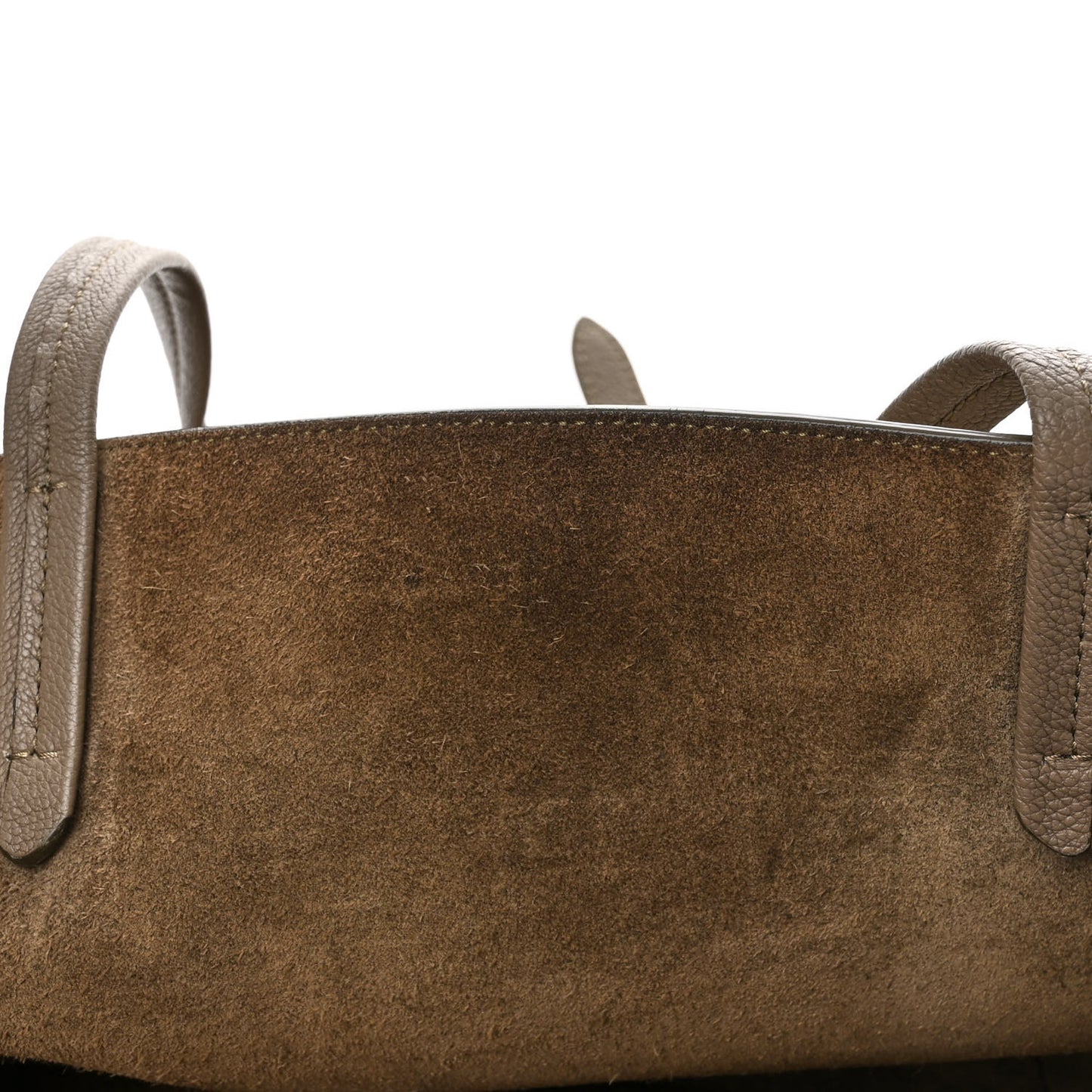 Soft Grained Calfskin Medium Belt Cabas Phantom Taupe