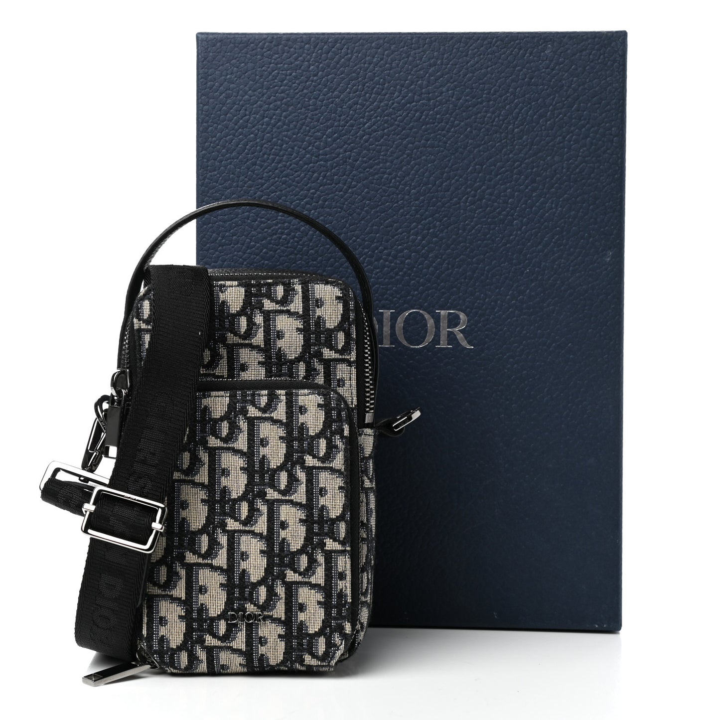 Oblique Crossbody Bag Blue