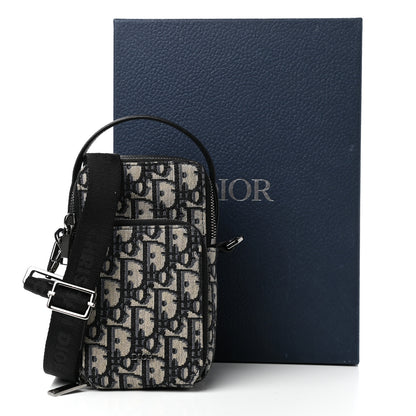 Christian Dior Oblique Crossbody Bag Blue 9 of 10