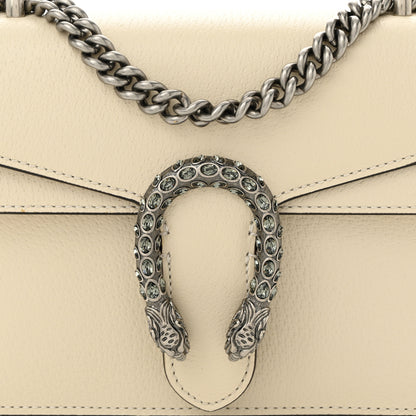 Gucci Textured Calfskin Crystal Mini Dionysus Shoulder Bag Mystic White 8 of 10