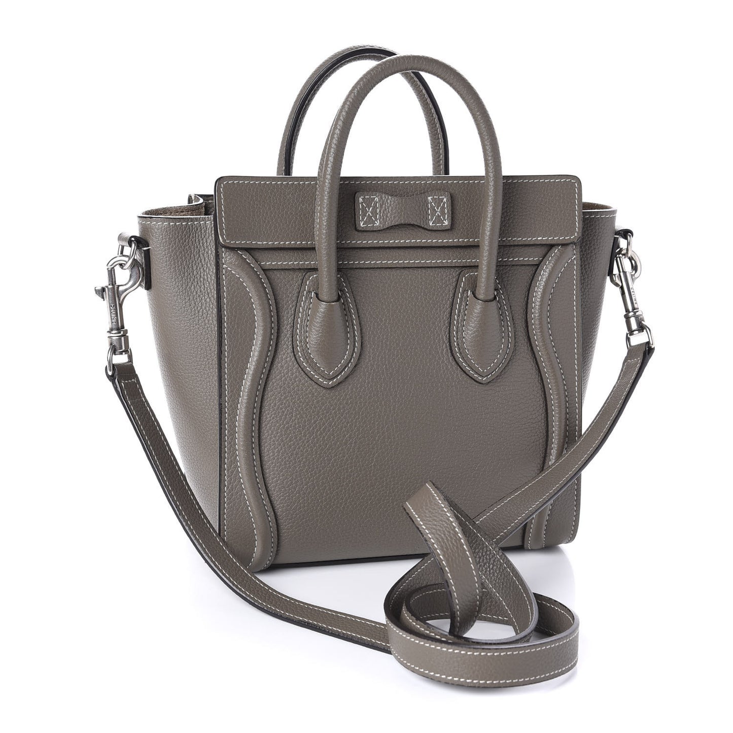 Drummed Calfskin Nano Luggage Souris