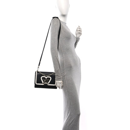 Louis Vuitton Epi Whipstitch Heart Twist Shoulder Bag MM Black 2 of 9