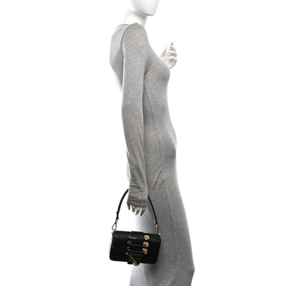 Fendi X VERSACE Vitello Seta Fendace Mini Brooch Baguette Black 2 of 9