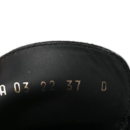 Christian Dior Brushed Calfskin Dior Code Lug Sole Platform 35mm Loafers 37 Black 8 of 9