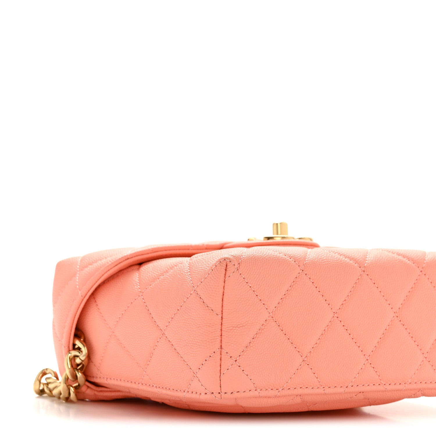 Chanel Caviar Quilted Handy Box Vanity Case Orange 9 of 11