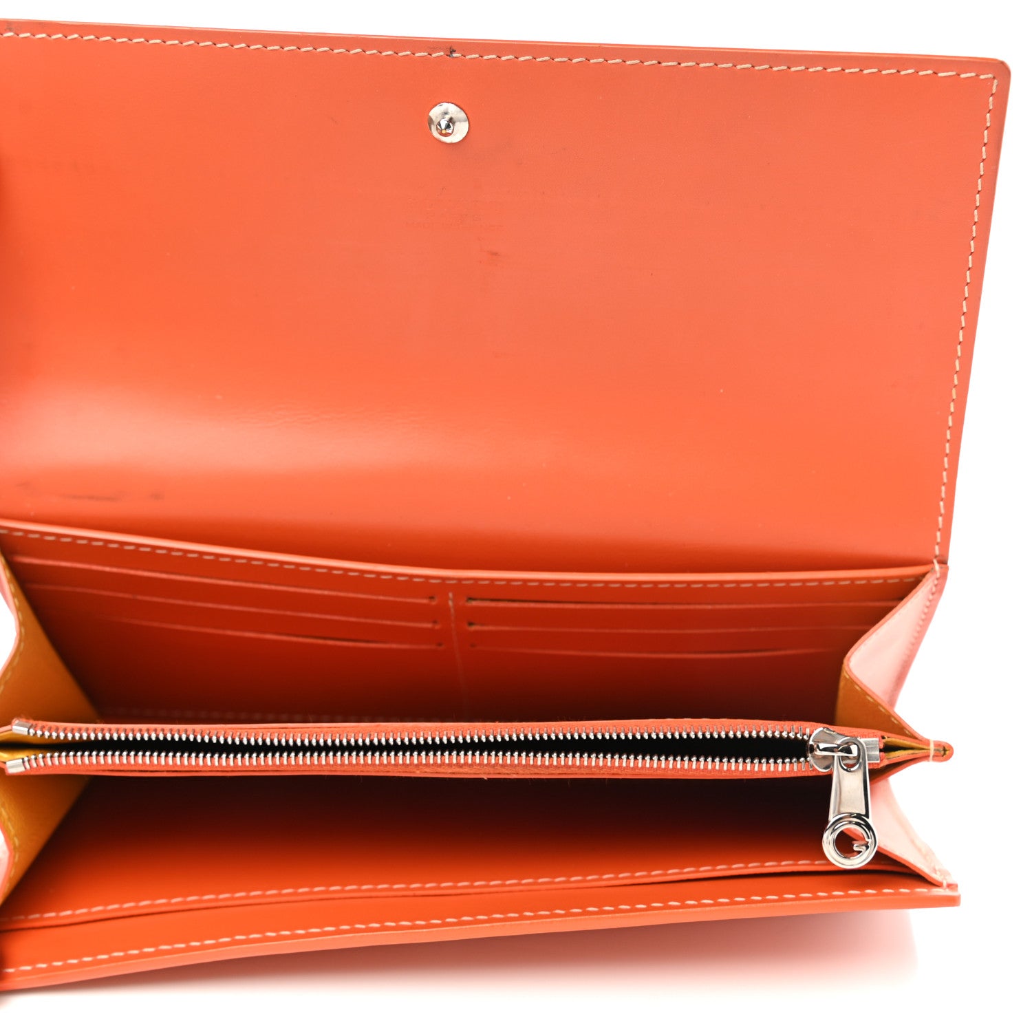 Goyard Goyardine Varenne Long Wallet Orange 6 of 13