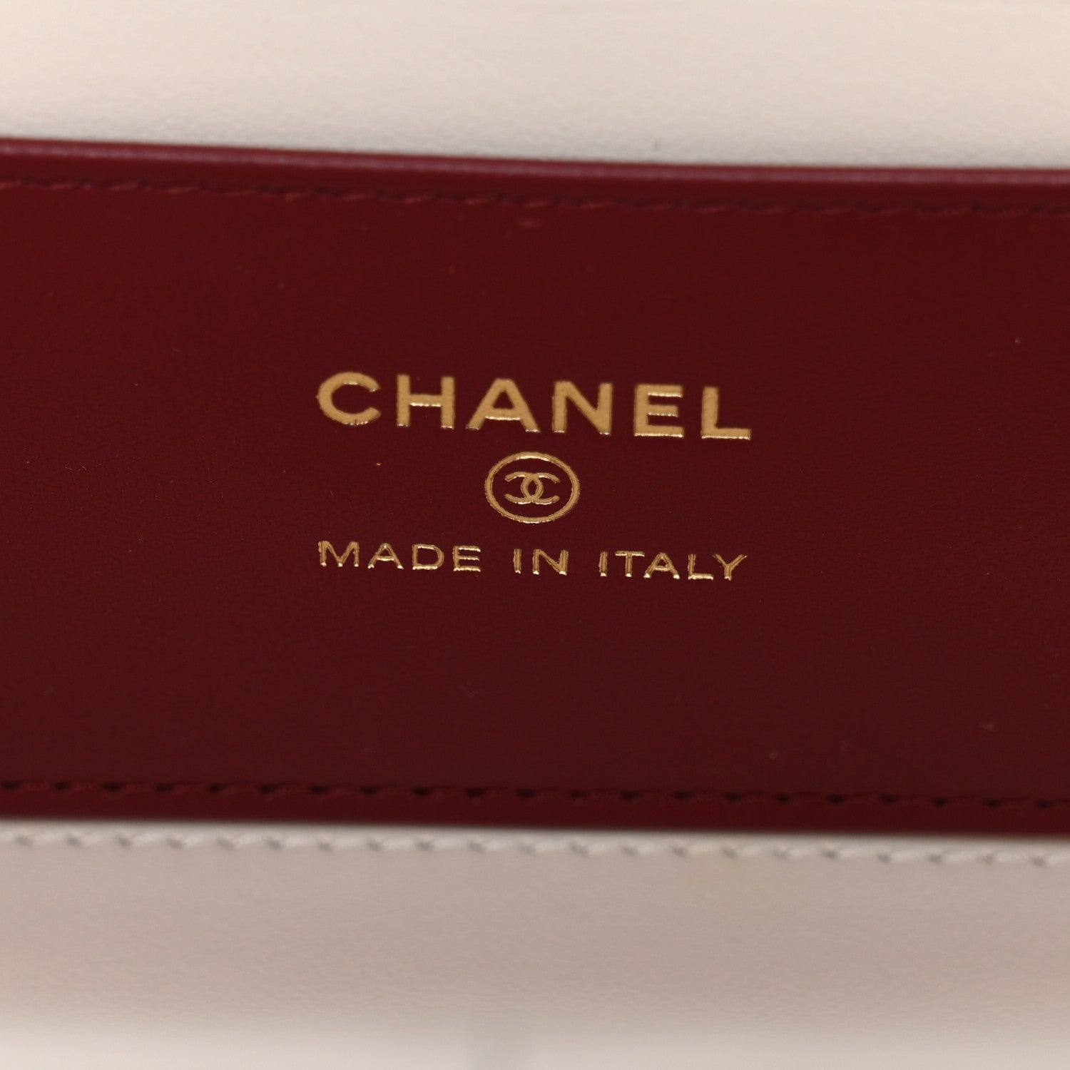 Chanel Shiny Caviar Preppy Coco Long Vanity With Strap White 6 of 11