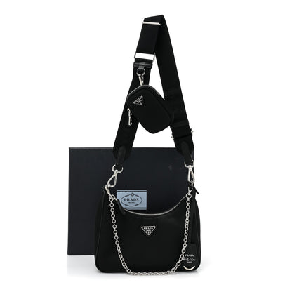Prada Nylon Re-Edition 2005 Shoulder Bag Black 3 of 12
