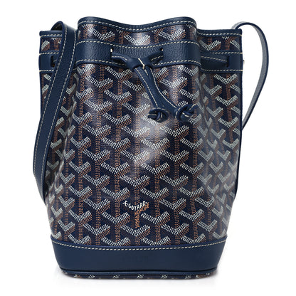 Goyard Goyardine Petit Flot Bucket Bag PM Navy 1 of 9